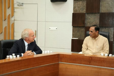 Counsel On Various Issues Between Chief Minister Vijaybhai And The Netherlands Ambassador