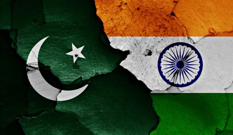 Pakistan India Flags