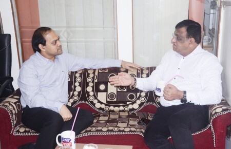 Rajkot District Collector Dr.rahul Gupta Visits The 'Abbott' Media House