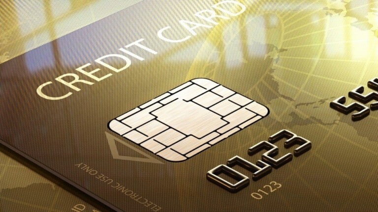 Credit Card With Microchip