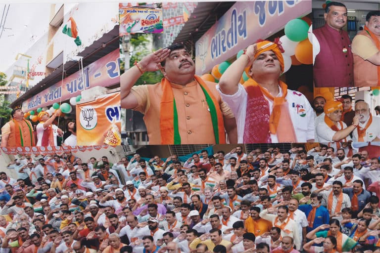 Flagging-Program-Organized-At-The-City-Office-Of-The-Bjp