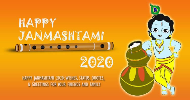 Happy Janmashtami 2020 Wishes Status Quotes Greetings For Your Friends And Family