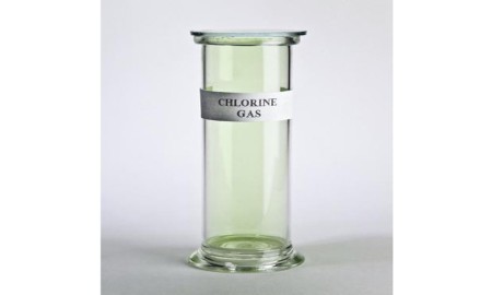 Jar Of Chlorine Gas