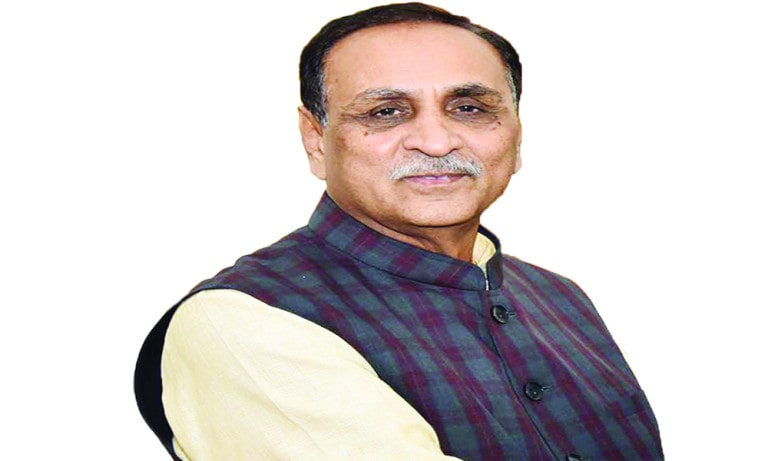 The Chief Minister Of Gujarat Vijay Rupani On February 12 2018C
