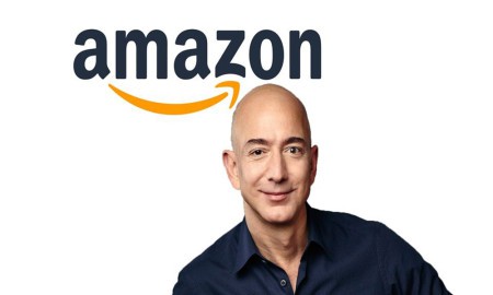 Amazon Logo With Ceo Jeff Bezos