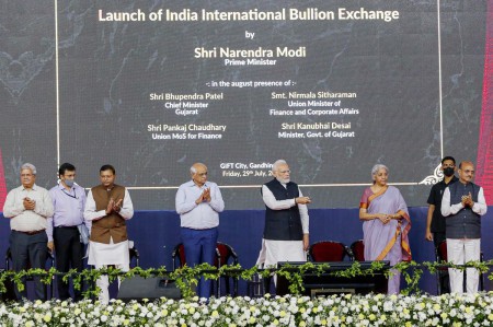 Modi Bullion Exchange Nirmala Sitharaman Gandhinagar
