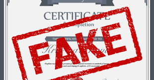 Fake Cirtificates