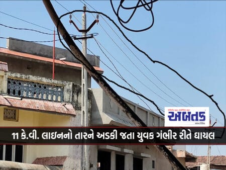 Savarkundla: 11 Kv In Ambardi. A Young Man Was Seriously Injured When He Touched The Wire Of The Line