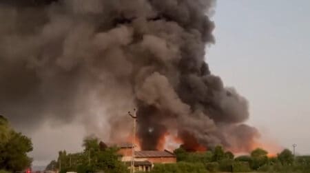 Huge Fire In Factory In Asal Gidc Of Shamlaji, 60 Tankers Burnt