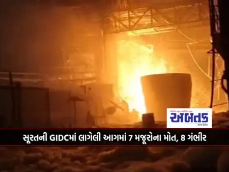 7 Laborers Killed, 8 Seriously Injured In Fire At Gidc In Surat