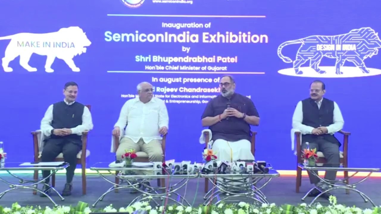 Prime Minister performing e-bhoomipujan of Dholera Semiconductor Plant