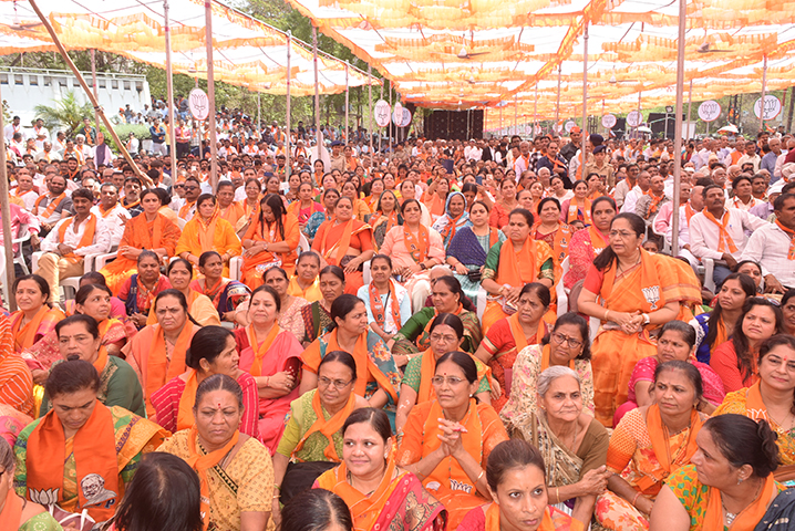 Rupala filed her candidature after addressing the gathering with a huge rally