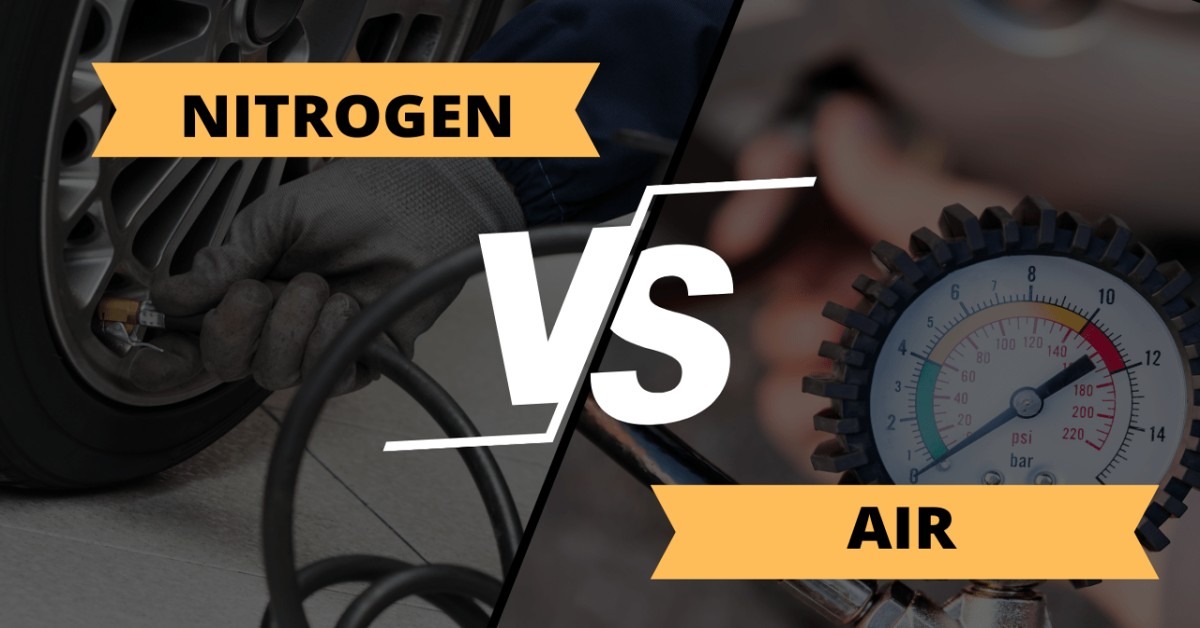 Is it safe to mix nitrogen and normal air in tires?