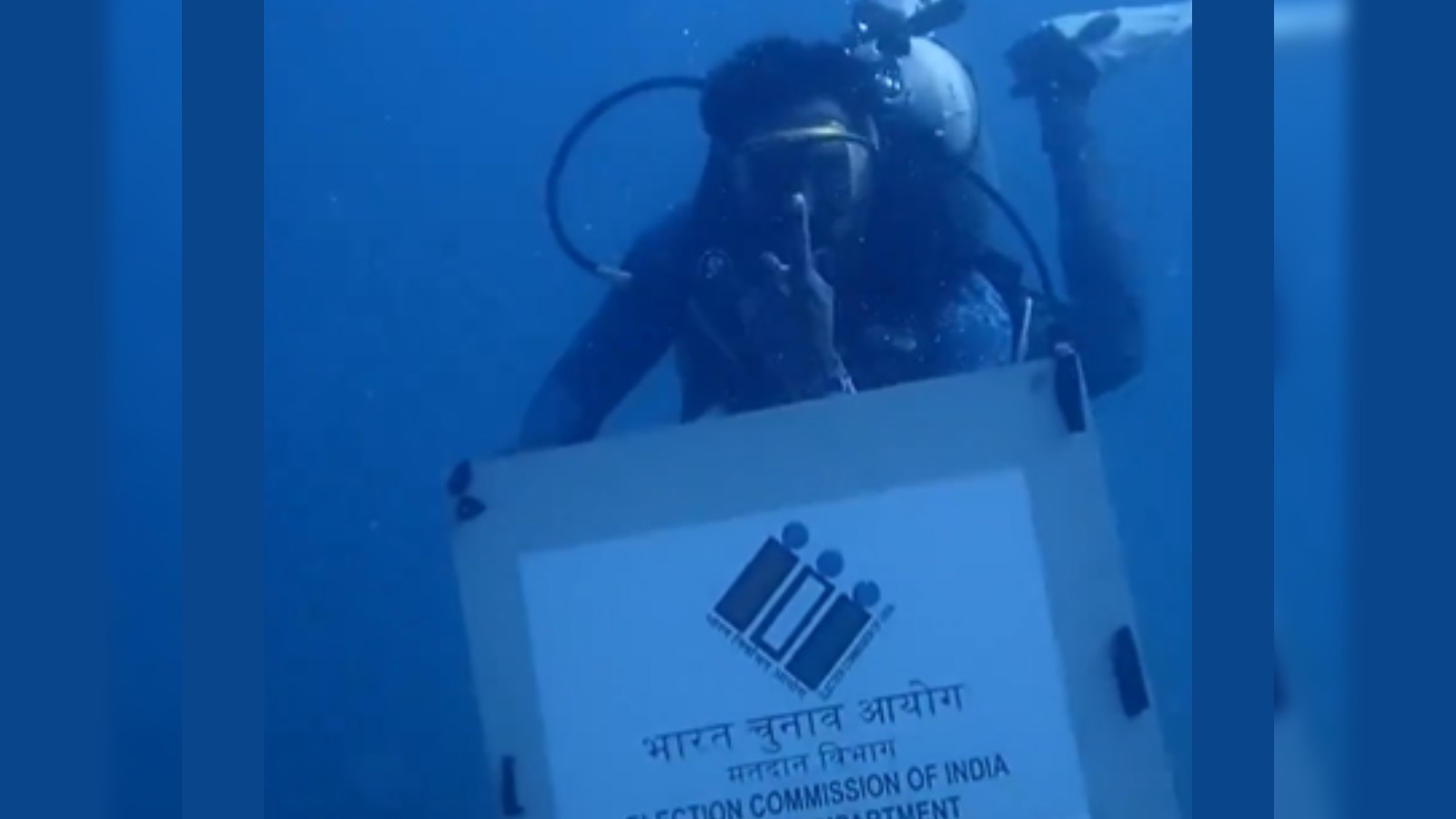 Will votes be cast even 60 feet under water? Election Commission released VIDEO